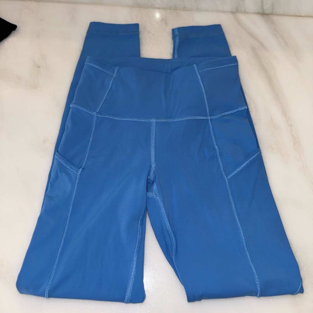 Lululemon Fast and Free Brushed High-Rise Tight- Blue Nile 28” - Picture 4 of 8